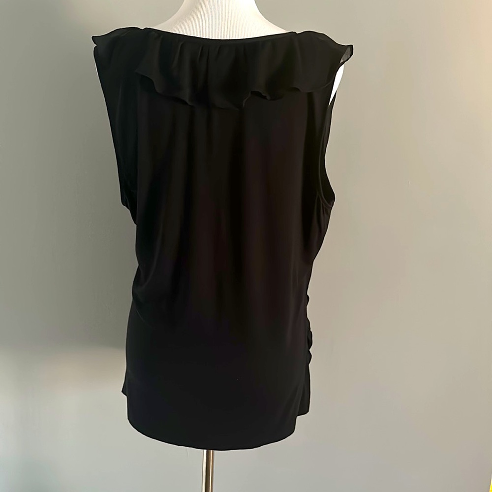 NY & Company Stretch Ruffle Blouse - Picture 2 of 4